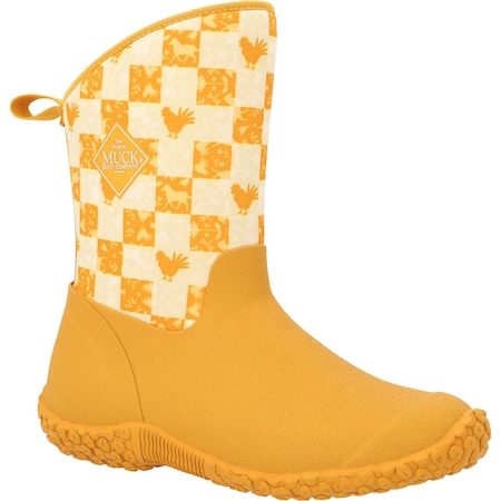 Muck Boot Co Women's Muckster II Mid Rubber Boot, Plain Toe, 10" Height, Yellow, 9 WM28FRM  M  090